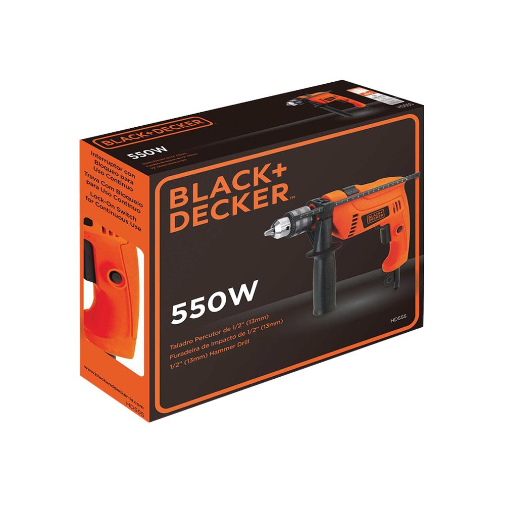 สว่านกระแทก BLACK&DECKER HD555-B1 13 มม.