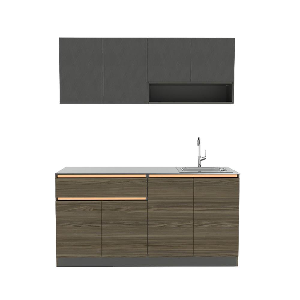 ครัวสำเร็จรูป PANTRY CABIN KARL 1.60 ม. สีวอลนัท