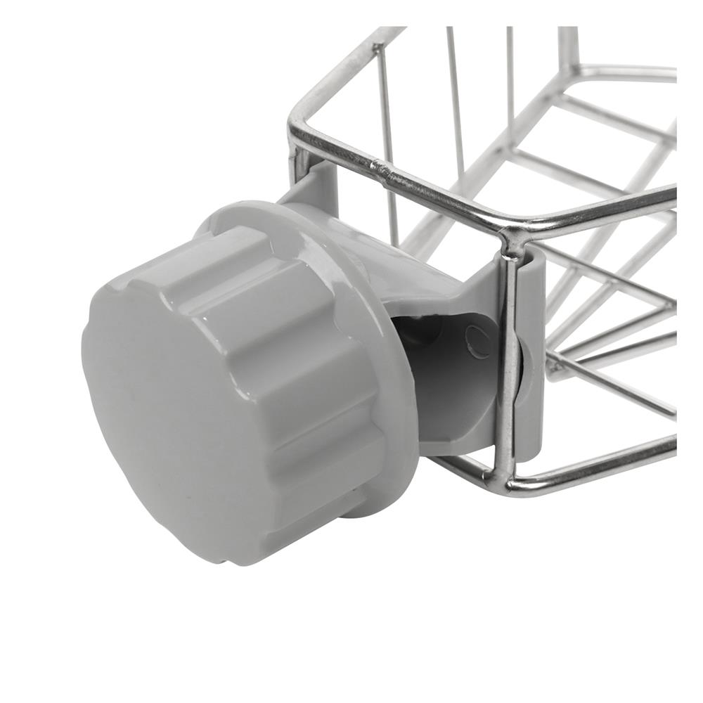 ตะแกรงวางฟองน้ำติดก๊อกน้ำสเตนเลส ทรงสามเหลี่ยม KECH