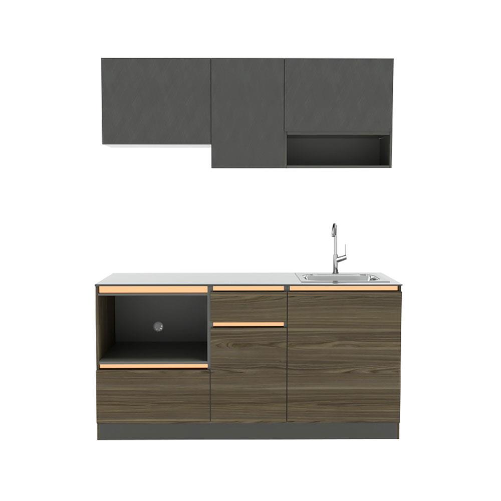 ครัวสำเร็จรูป COOKING CABIN KARL 1.60 ม. สีวอลนัท