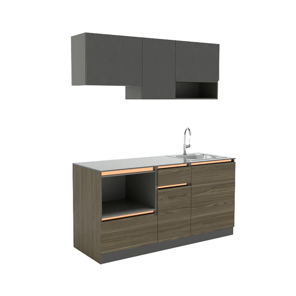 ครัวสำเร็จรูป COOKING CABIN KARL 1.60 ม. สีวอลนัท