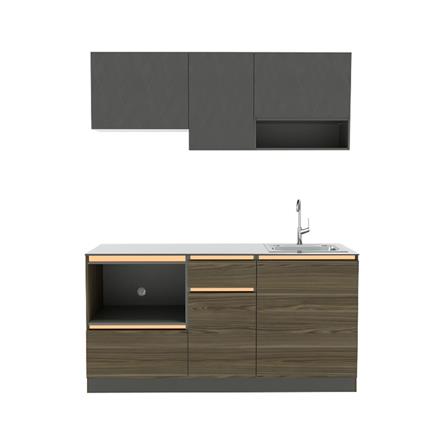 ครัวสำเร็จรูป COOKING CABIN KARL 1.60 ม. สีวอลนัท_0