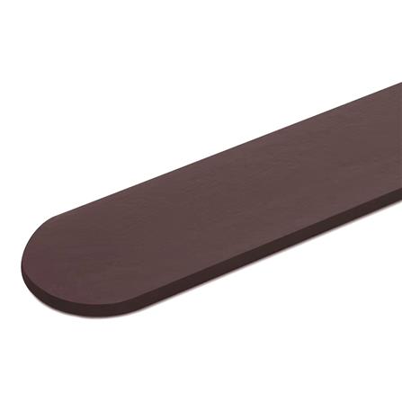 ไม้รั้ว หัวโค้ง DIAMOND 10X150X1.5 ซม. สีน้ำตาลอินทนิล_0