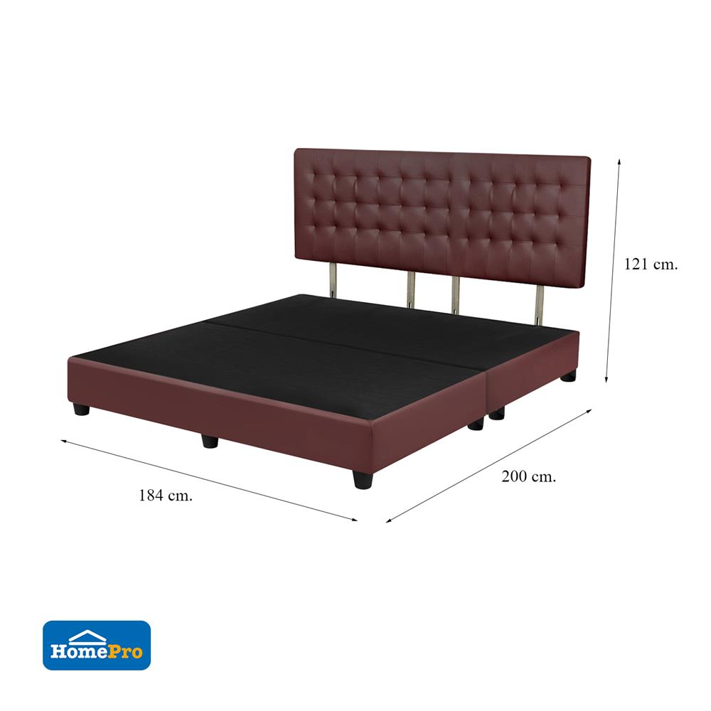 ฐานรองหัวเตียง 6 ฟุต HOME LIVING STYLE MUNICH สีน้ำตาลอ่อน