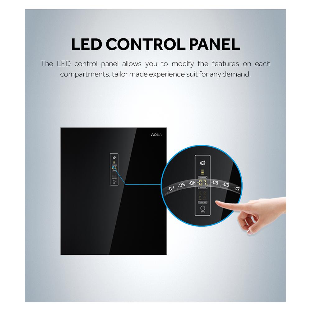 ตู้เย็น 2 ประตู HAIER HRF-330MNI BL 11.4 คิว สีดำด้าน