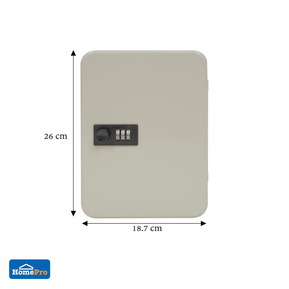 กล่องกุญแจ รหัส 24 ดอก AZLE TS0077G สีครีม