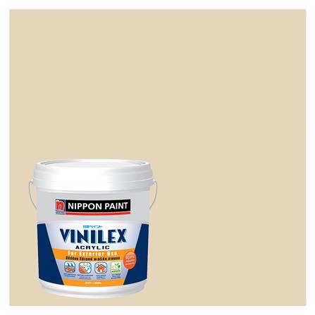 สีน้ำทาภายนอก NIPPON PAINT VINILEX ACRYLIC NPN1838P สี DRIFTING BY ด้าน 2.5 แกลลอน_0