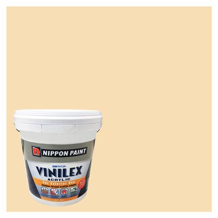 สีน้ำทาภายนอก NIPPON PAINT VINILEX ACRYLIC #T582 สี HONEY CREAM ด้าน 2.5 แกลลอน_0