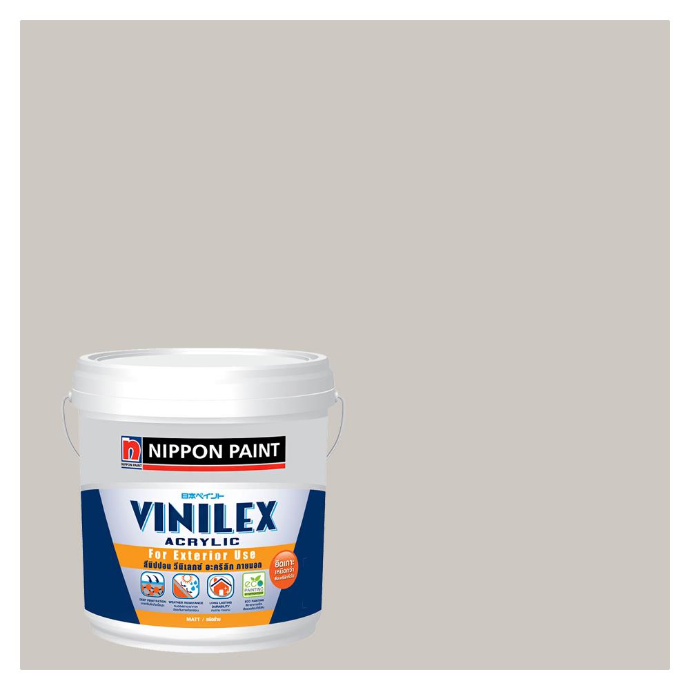 สีน้ำทาภายนอก NIPPON PAINT VINILEX ACRYLIC #NPN2034P สี ABACADABRA ด้าน 2.5 แกลลอน
