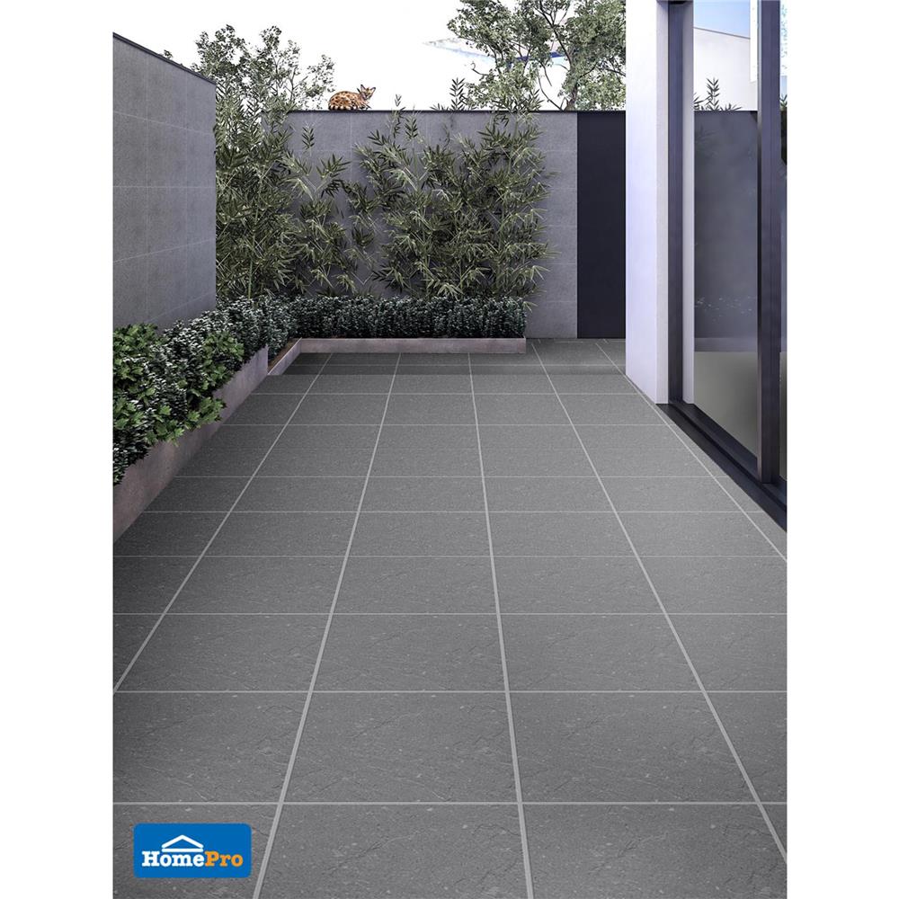 กระเบื้องพื้นพอร์ซเลน 30x30 ซม. COTTO กราเวโล เทาเข้ม PM