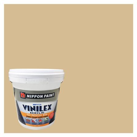 สีน้ำทาภายนอก NIPPON PAINT VINILEX ACRYLIC NPN1839T สี COMFY TAN ด้าน 2.5 แกลลอน_0