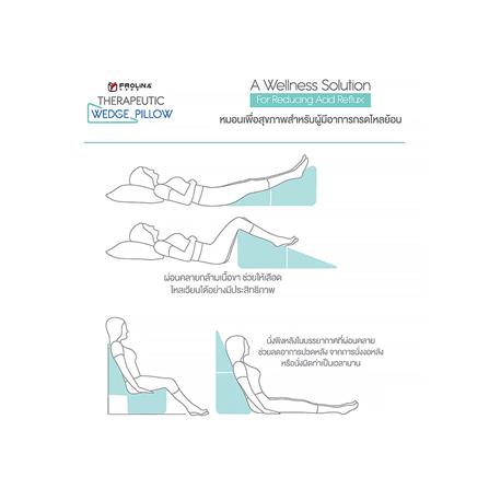 หมอนสุขภาพ เมมโมรี่โฟม FROLINA THERAPEUTIC WEDGE 70x89.3x20 ซม. สีเทา_12