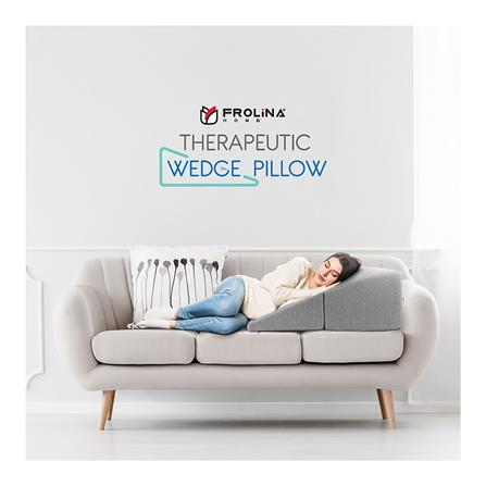 หมอนสุขภาพ เมมโมรี่โฟม FROLINA THERAPEUTIC WEDGE 70x89.3x20 ซม. สีเทา_16