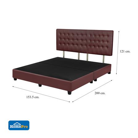 ฐานรองหัวเตียง 5 ฟุต HOME LIVING STYLE MUNICH สีน้ำตาลอ่อน_7