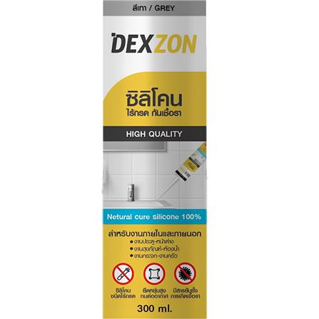 ซิลิโคนไร้กรดกันเชื้อรา DEXZON 300 มล. สีเทา_2