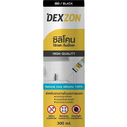 ซิลิโคนไร้กรดกันเชื้อรา DEXZON 300 มล. สีดำ_2