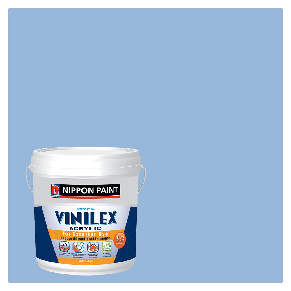 สีน้ำทาภายนอก NIPPON PAINT VINILEX ACRYLIC #NPPB1517P สี MEMORIES ด้าน 2.5 แกลลอน