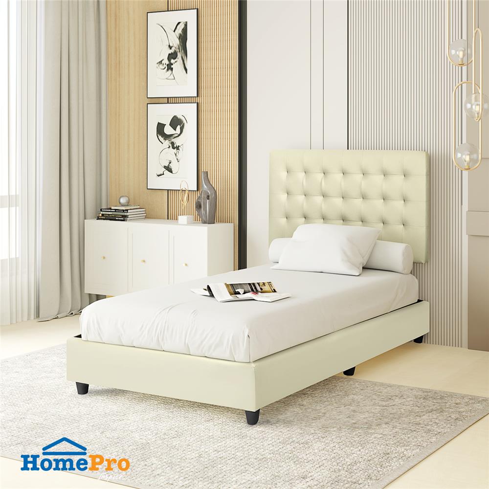 ฐานรองหัวเตียง 3.5 ฟุต HOME LIVING STYLE MUNICH สีครีม