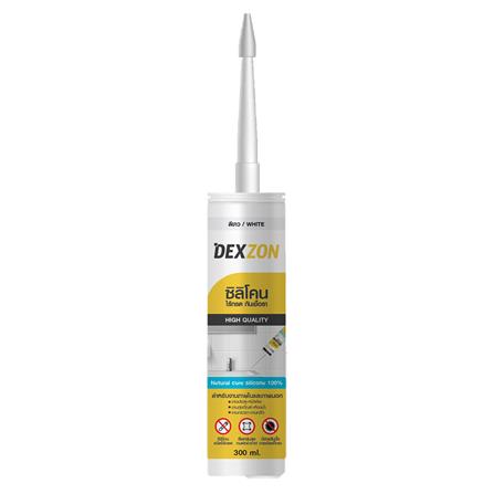 ซิลิโคนไร้กรดกันเชื้อรา DEXZON 300 มล. สีขาว_0