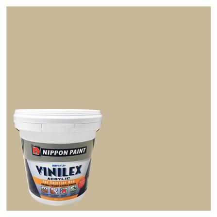สีน้ำทาภายนอก ชนิดด้าน NIPPON PAINT VINILEX ACRYLIC T587 สี LAGOON LH 2.5 แกลลอน_0