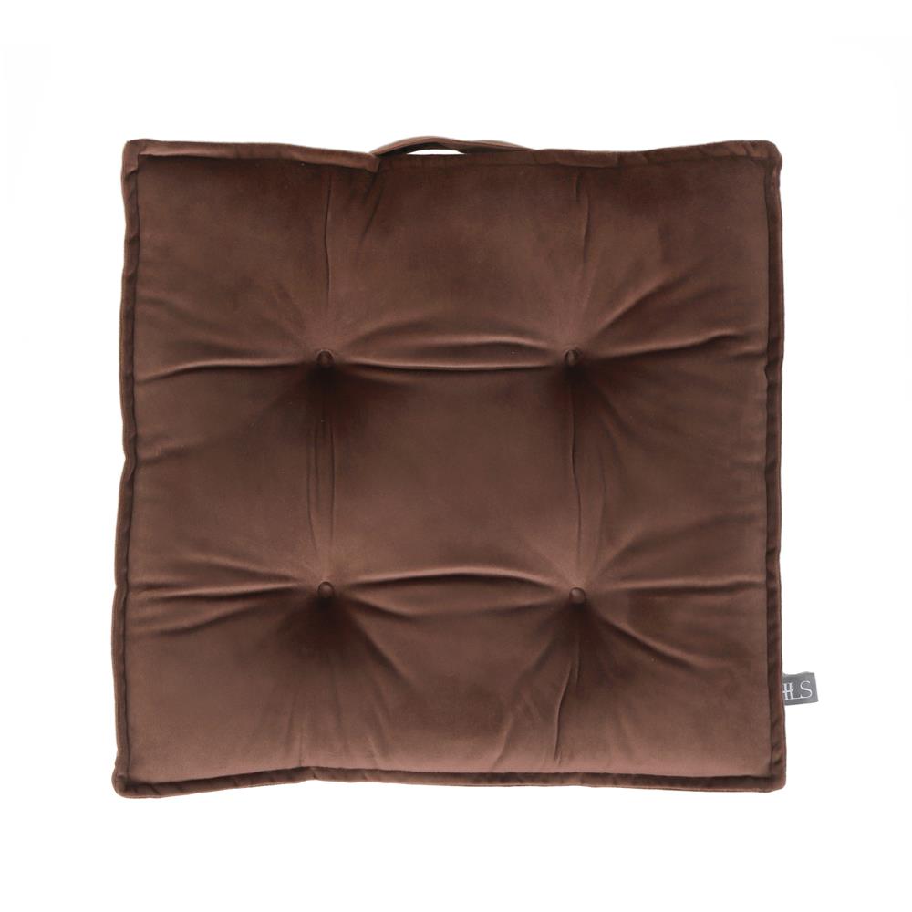 เบาะรองนั่ง HOME LIVING STYLE FUR 17x17 นิ้ว สีน้ำตาล_0