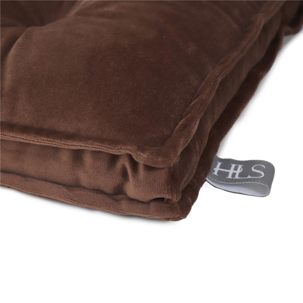 เบาะรองนั่ง HOME LIVING STYLE FUR 17x17 นิ้ว สีน้ำตาล