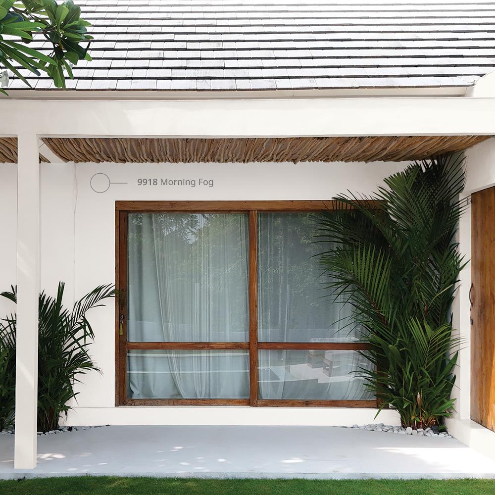 สีน้ำทาภายนอก ชนิดกึ่งเงา JOTUN JOTASHIELD ANTIFADE COLOURS 9918 สี MORNING FOG 2.5 แกลลอน