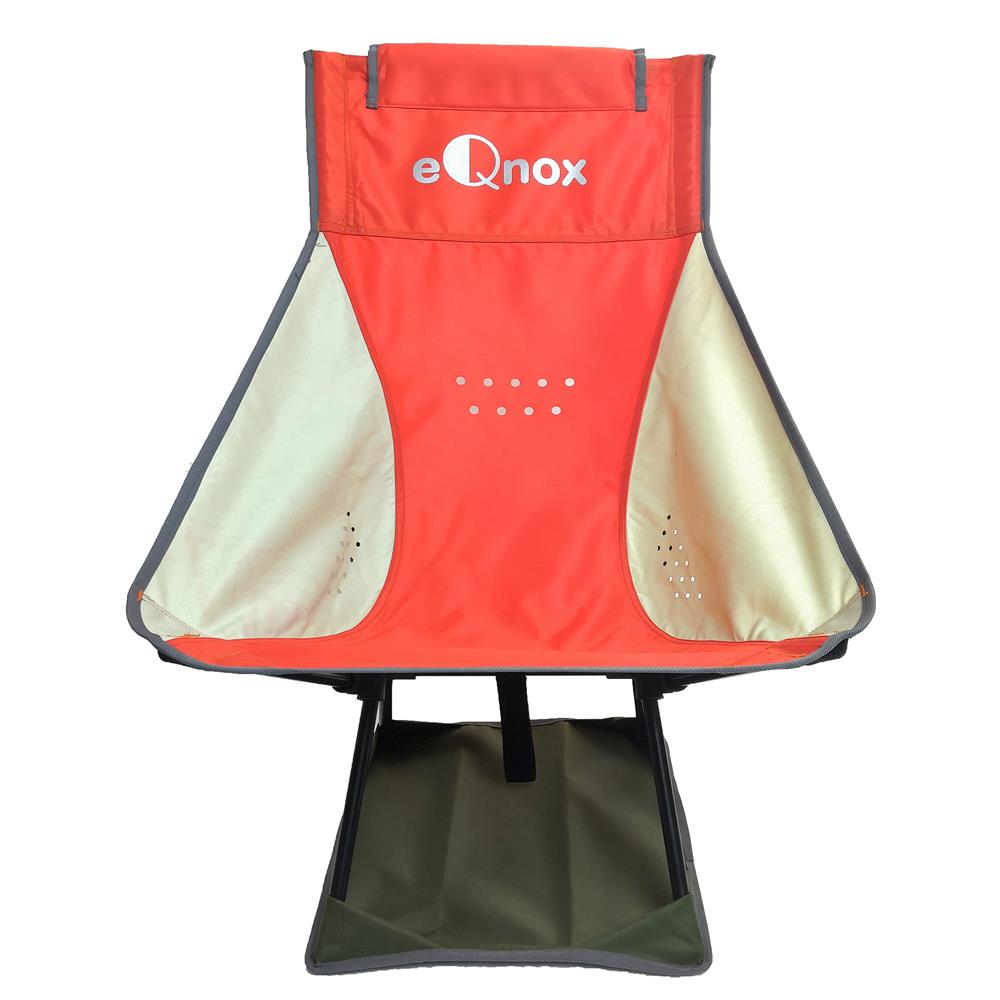 เก้าอี้สนาม EQNOX MOON CHAIR XL สีส้ม/เทา
