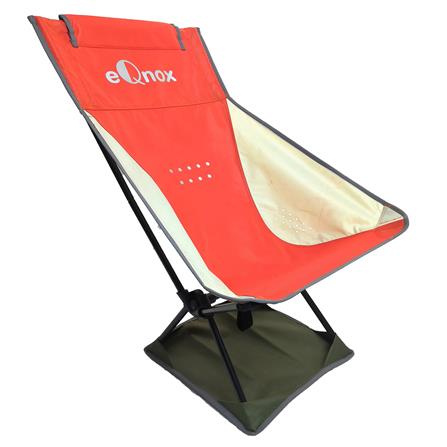 เก้าอี้สนาม EQNOX MOON CHAIR XL สีส้ม/เทา_2