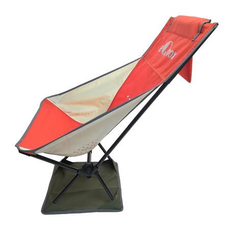 เก้าอี้สนาม EQNOX MOON CHAIR XL สีส้ม/เทา_3