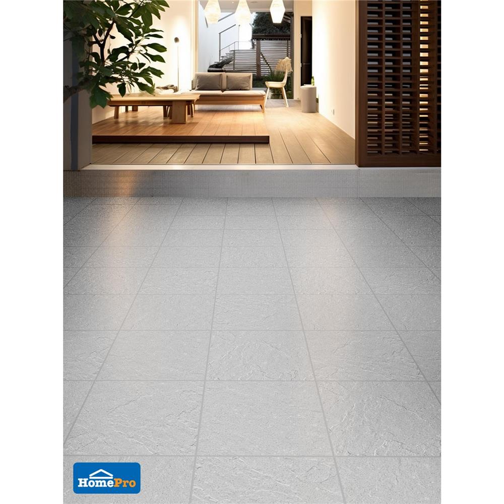 กระเบื้องพื้นพอร์ซเลน 30x30 ซม. COTTO กราเวโล เทาอ่อน (HYG) PM