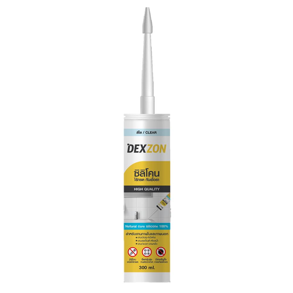 ซิลิโคนไร้กรดกันเชื้อรา DEXZON 300 มล. สีใส