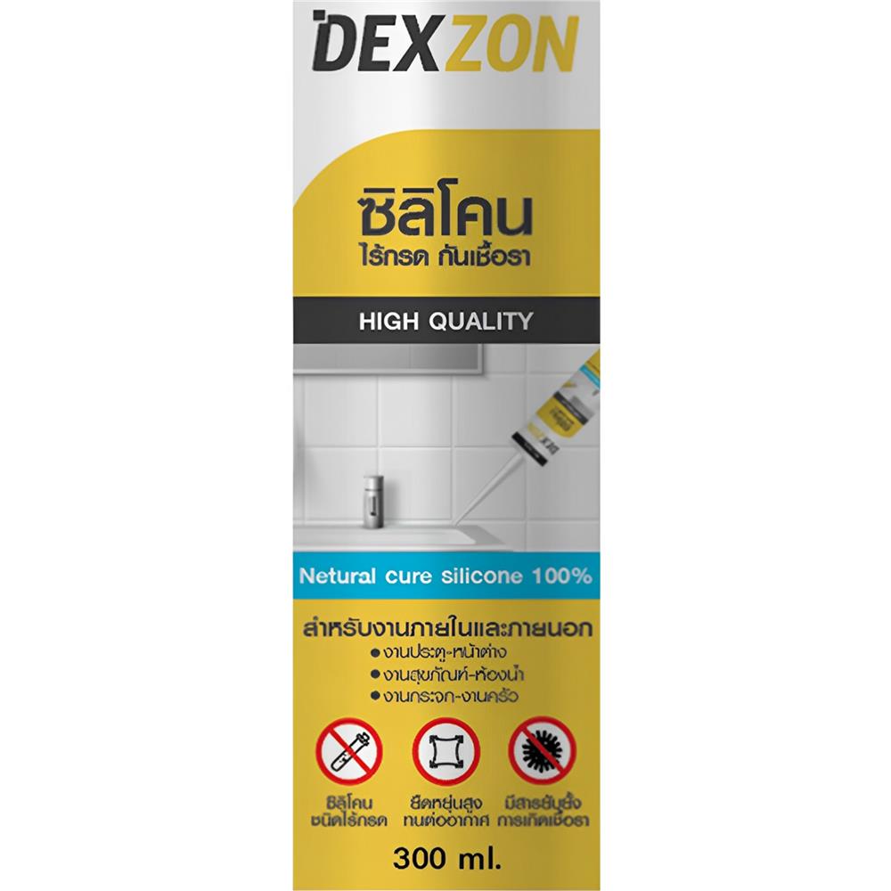 ซิลิโคนไร้กรดกันเชื้อรา DEXZON 300 มล. สีใส