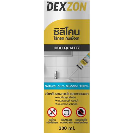 ซิลิโคนไร้กรดกันเชื้อรา DEXZON 300 มล. สีใส_1
