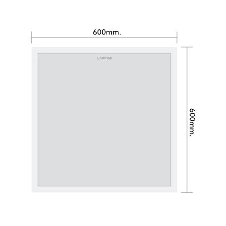 โคมติดลอย LED LAMPTAN PANEL2 42 วัตต์ DAYLIGHT COOLWHITE COOLDAYLIGHT  60x60 ซม._7