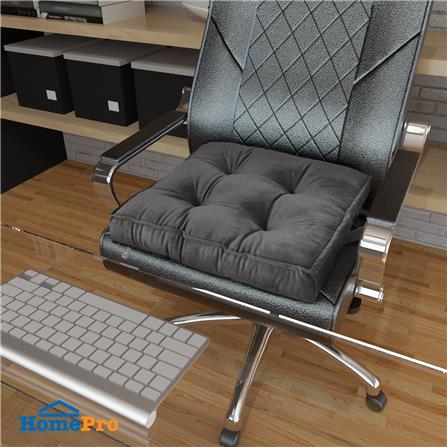 เบาะรองนั่ง HOME LIVING STYLE FUR 22x22 นิ้ว สีเทา_4