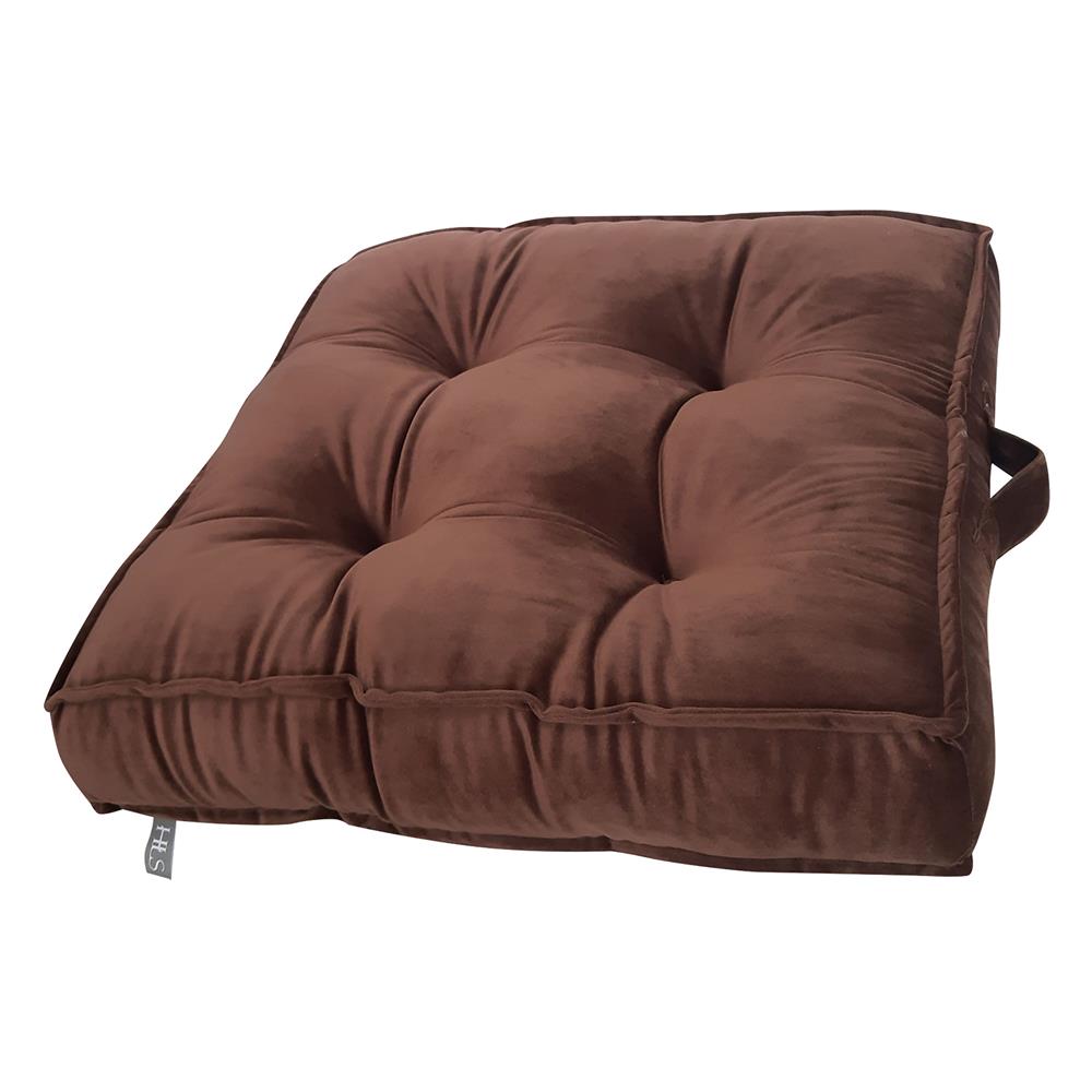 เบาะรองนั่ง HOME LIVING STYLE FUR 22x22 นิ้ว สีน้ำตาล