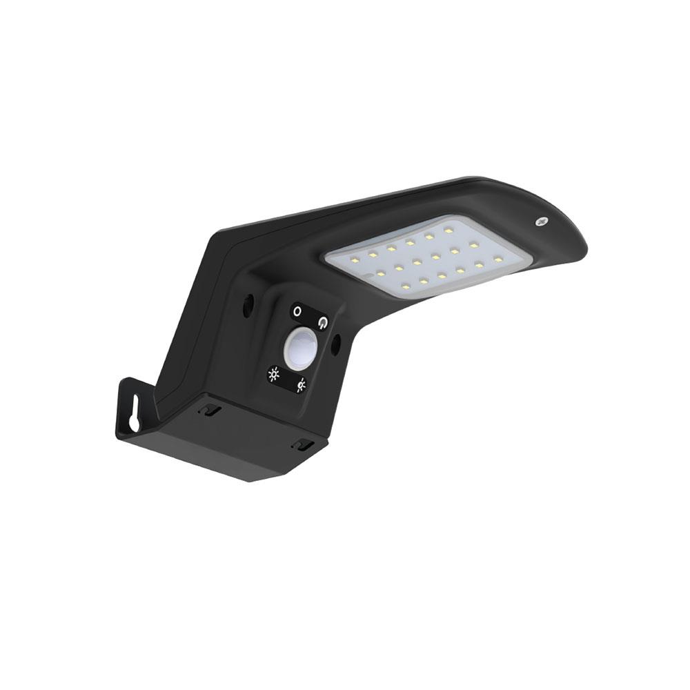 ไฟผนังภายนอก SOLAR SHINING S-WLL04B-SL 4 วัตต์ DAYLIGHT/WARMWHITE สีดำ