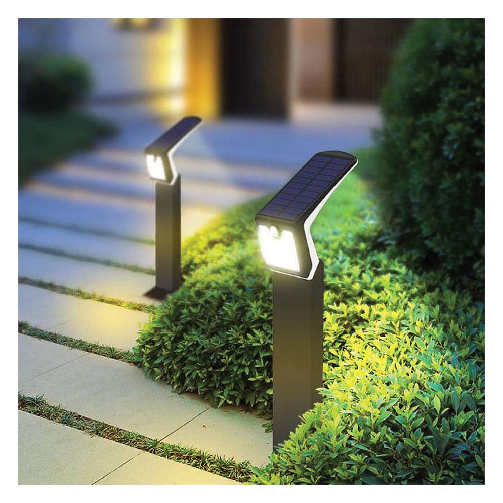 ไฟผนังภายนอก SOLAR SHINING S-WLL04B-SL 4 วัตต์ DAYLIGHT/WARMWHITE สีดำ