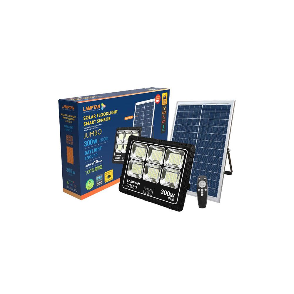 ไฟสปอตไลท์ SOLAR LAMPTAN FLOOD 300 วัตต์ DAYLIGHT สีดำ