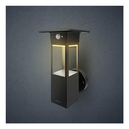 ไฟผนังภายนอก SOLAR LAMPTAN SIMPLY SHADE 8 วัตต์ WARMWHITE สีดำ_3