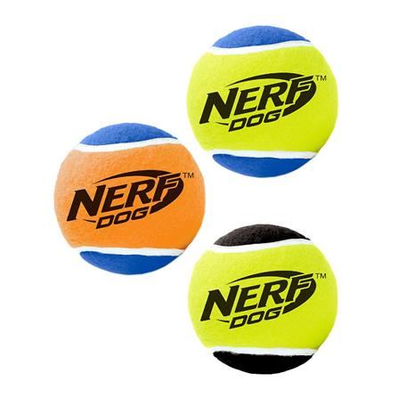 ของเล่นสุนัขเทนนิสมีเสียง NERF สีเขียว_0