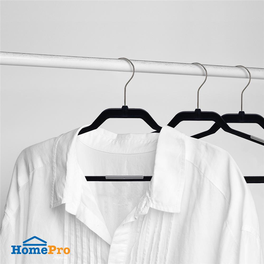 ไม้แขวนเสื้อ PLIM 14662 สีเทาเข้ม แพ็ก 5 ชิ้น