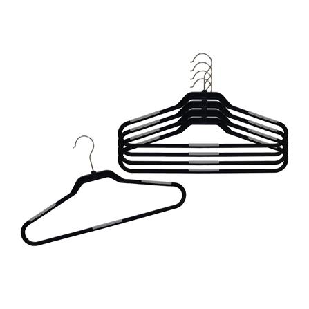 ไม้แขวนเสื้อ PLIM 14662 สีเทาเข้ม แพ็ก 5 ชิ้น_1