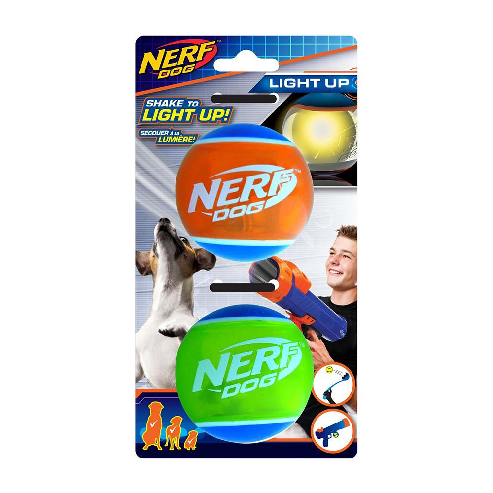 ลูกเทนนิสยาง 2 สี LED NERF 2.5 นิ้ว สีเขียว/ส้ม