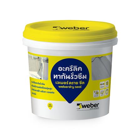 อะคริลิกกันซึม WEBER WEBERDRY SEAL 4 กก. สีขาว_0