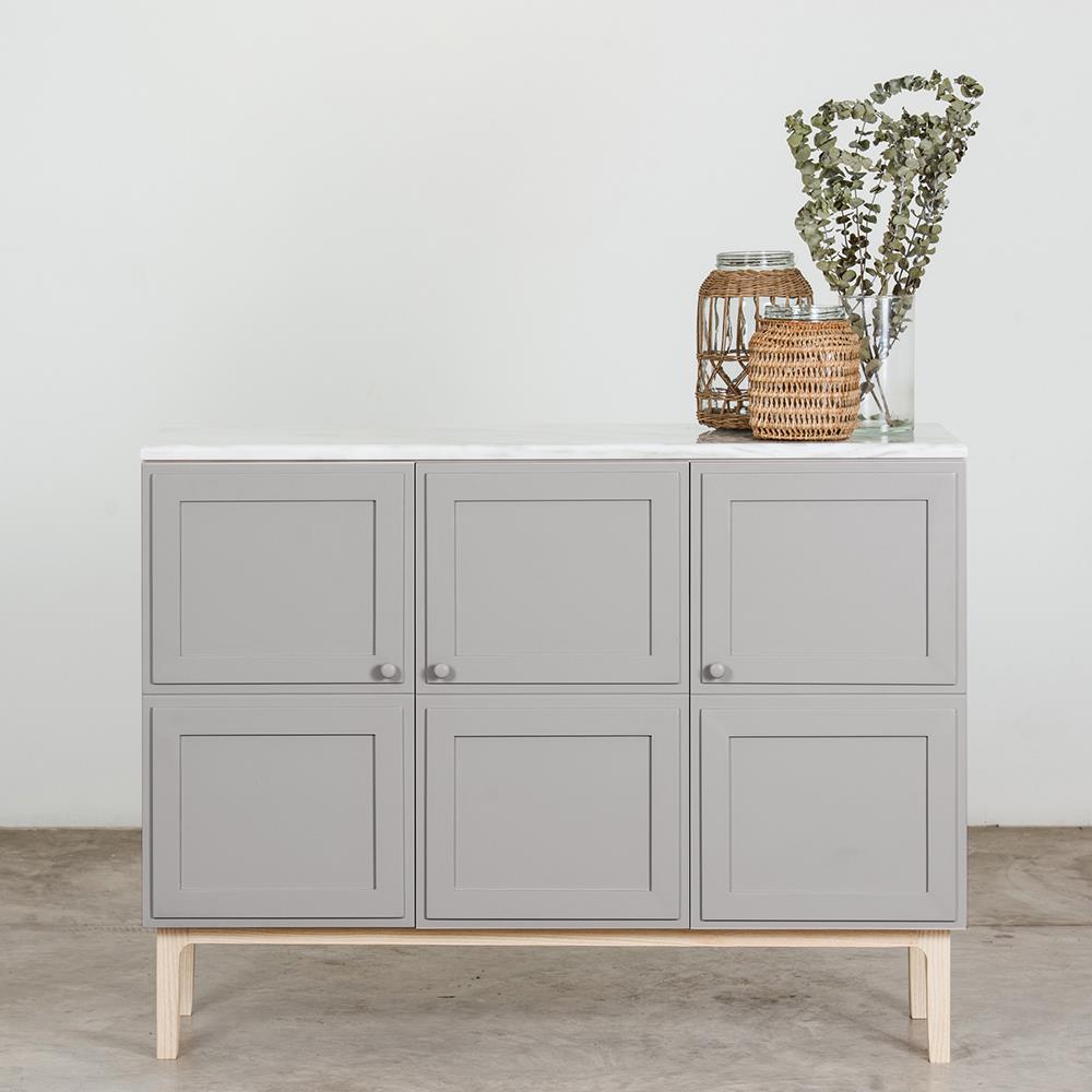 ตู้ 120 ซม. WHOOP MABURU หินอ่อน สี MIST GREY