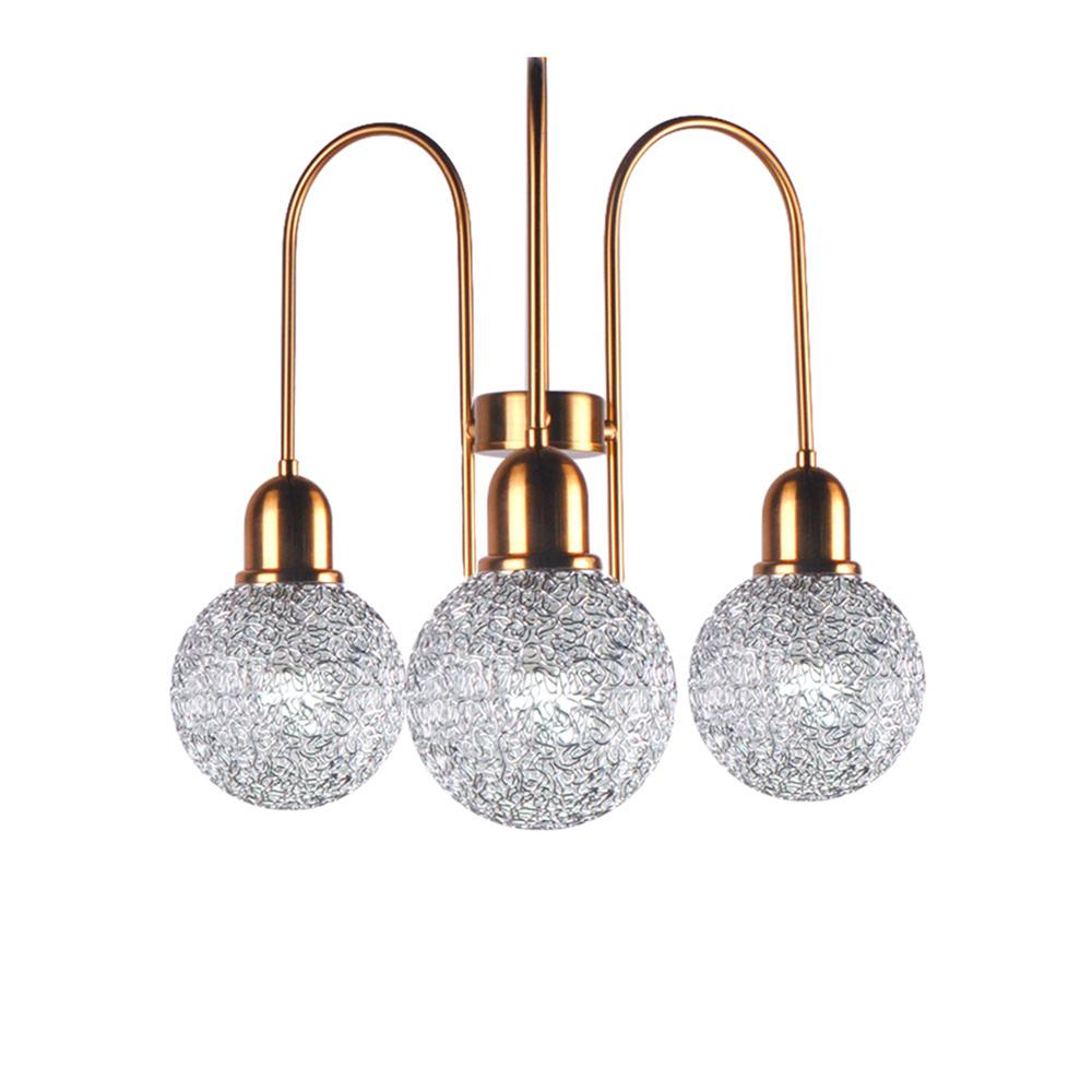 ไฟช่อ CARINI D18645N-3GB สีทอง/ขาว 3 หัว