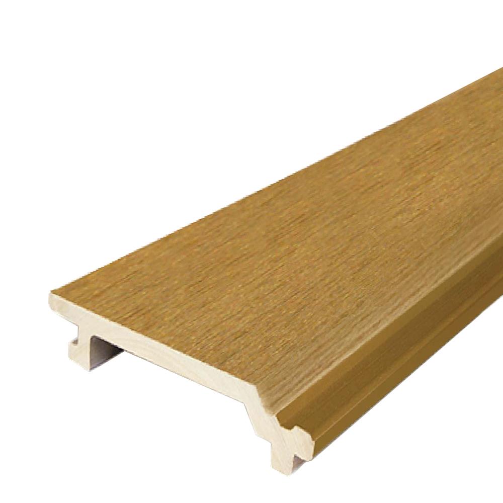 ไม้ผนังภายนอก WATSADUNIYOM 6 นิ้ว ลายเรียบปัดเสี้ยน 15.6X300x2.1 ซม. สีสัก