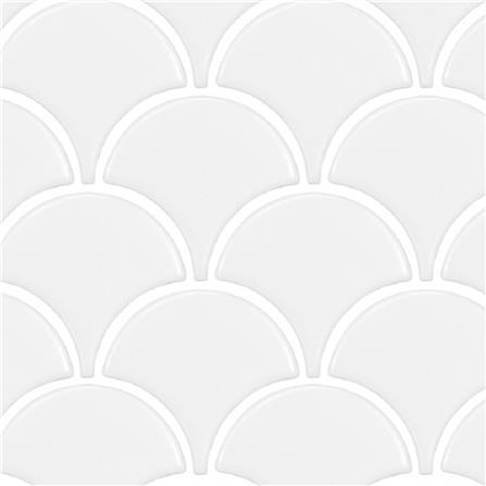 โมเสค 25.5x21.9 ซม. COTTO ออเรียนทอลแฟน สีขาว_1